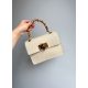 Beige leather bag